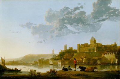 Het Valkhof in Nijmegen door Aelbert Cuyp